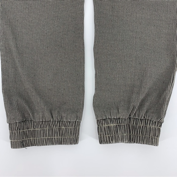Retrod Beige & Black Houndstooth Pull-On Jogger Style Cotton Ankle Pants, XS - Picture 11 of 16